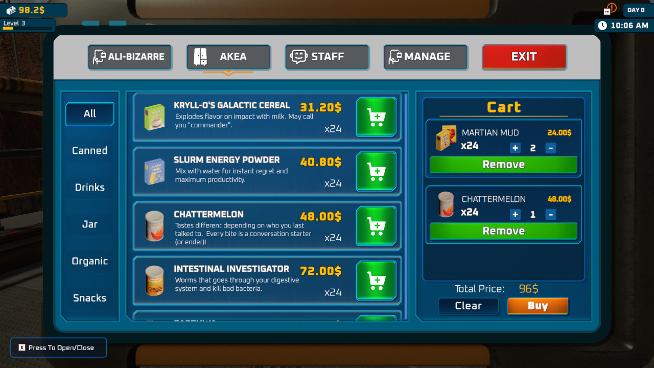 Alien Market Simulator - скриншот 2