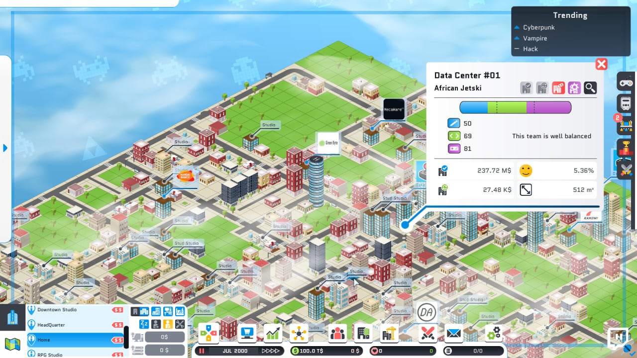 City Game Studio: a tycoon about game dev - скриншот 1