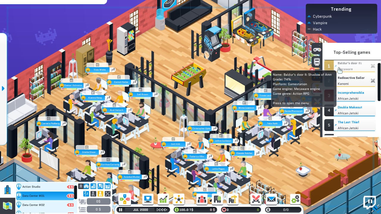 City Game Studio: a tycoon about game dev - скриншот 2
