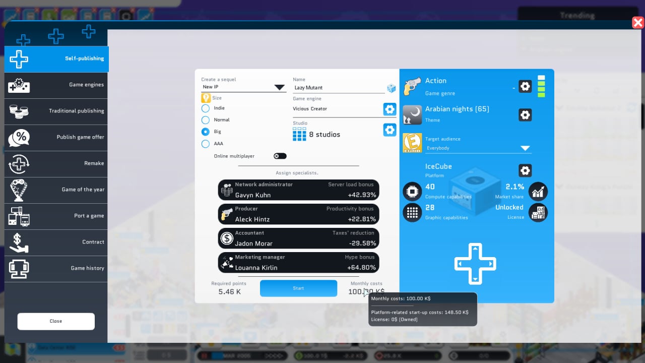 City Game Studio: a tycoon about game dev - скриншот 5