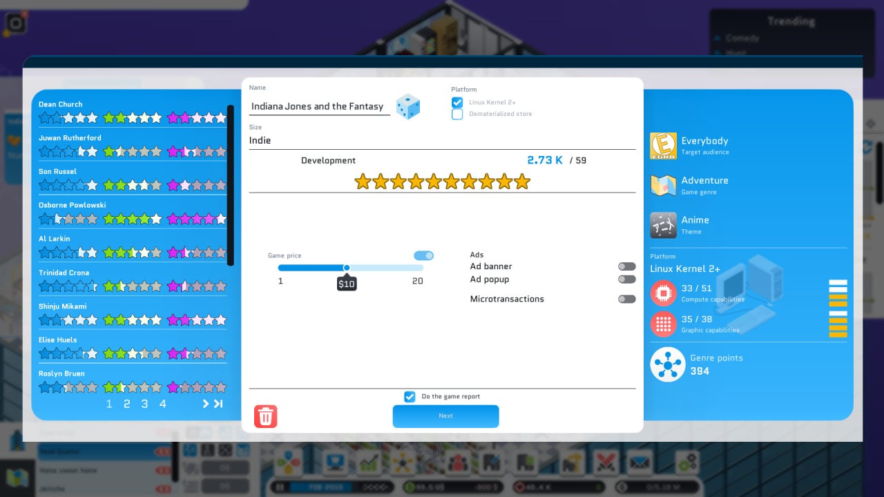 City Game Studio: a tycoon about game dev - скриншот 7
