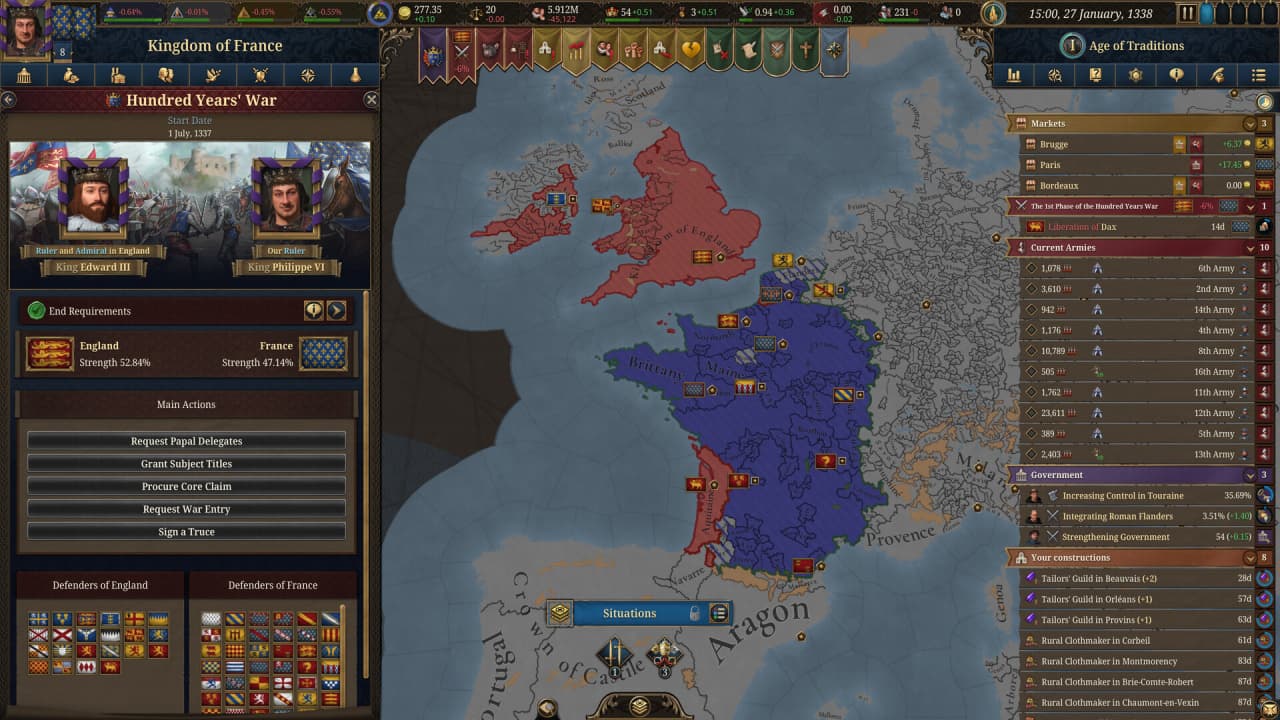 Europa Universalis 5 по сети - скриншот 1