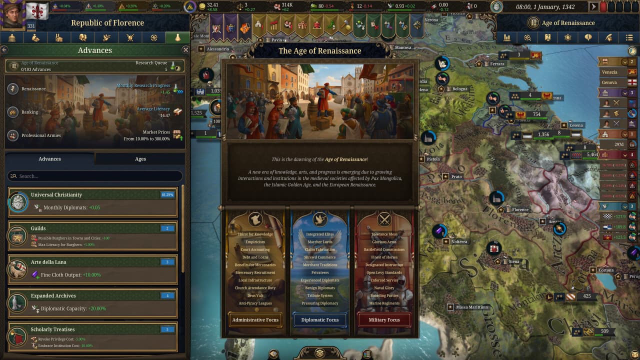 Europa Universalis 5 по сети - скриншот 3