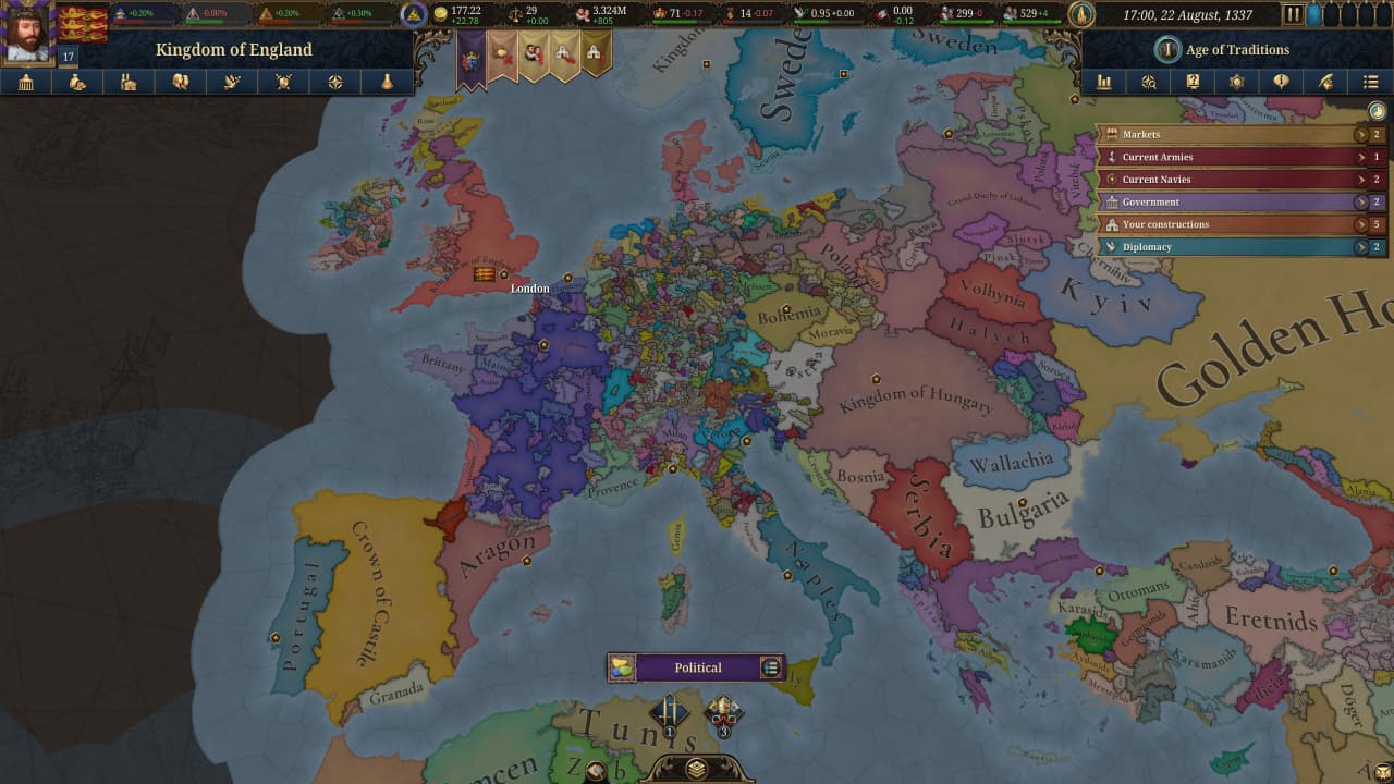 Europa Universalis 5 - скриншот 2