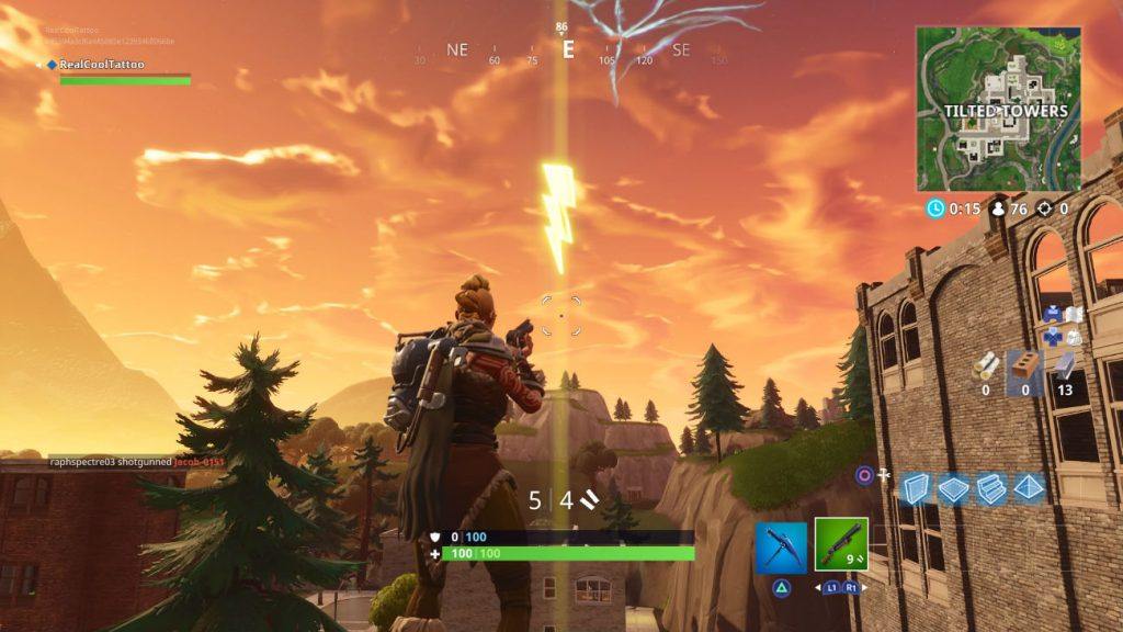 Fortnite - где найти парящие молнии