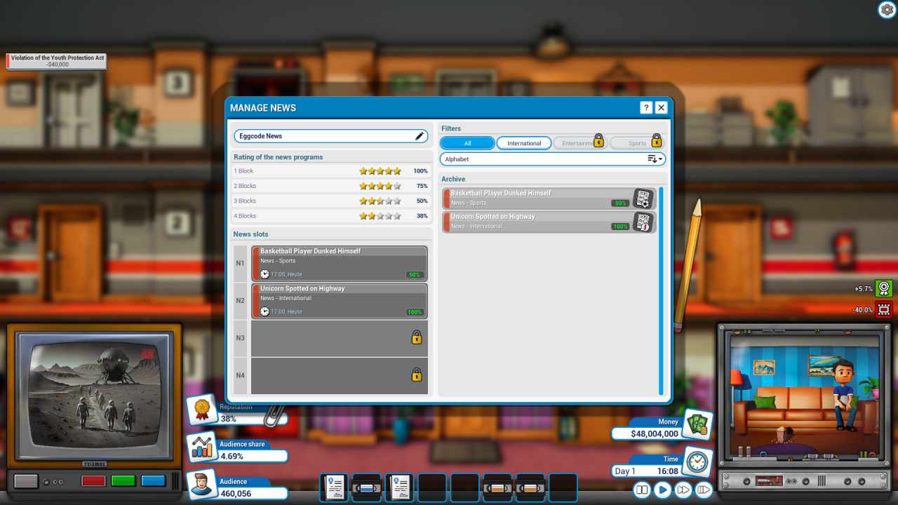 Mad Television Tycoon - скриншот 8