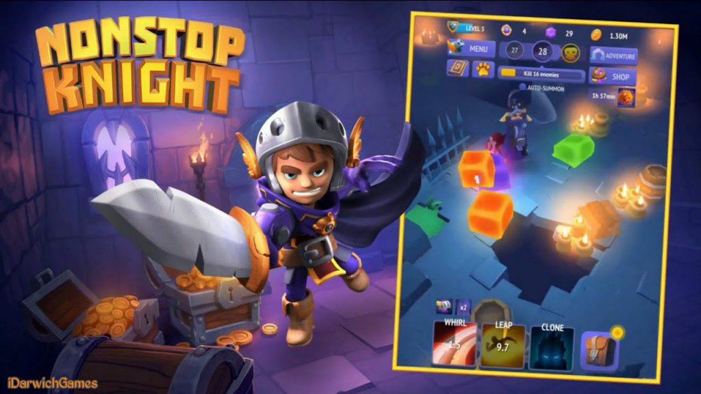 Nonstop Knight 2 - лучшее комбо умений огня и льда