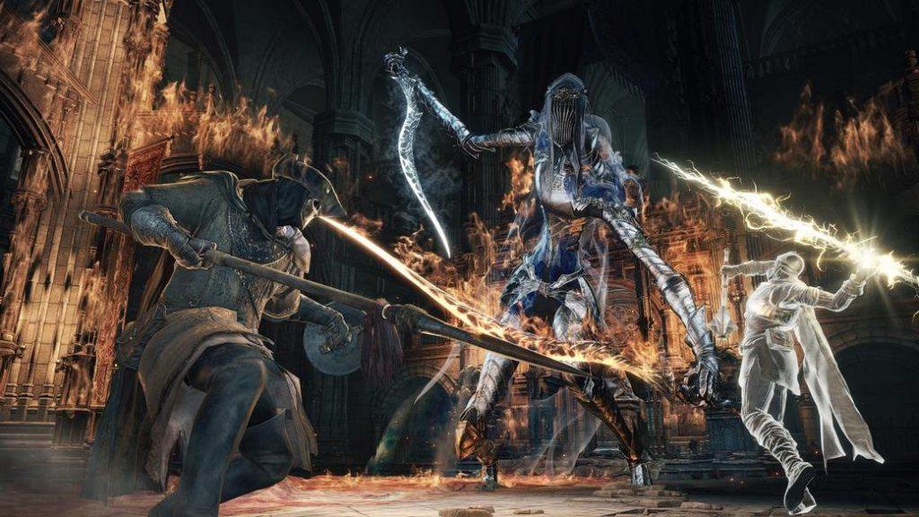 Прохождение Dark Souls 3. Храм Глубин - внутри. Босс Дьяконы глубин