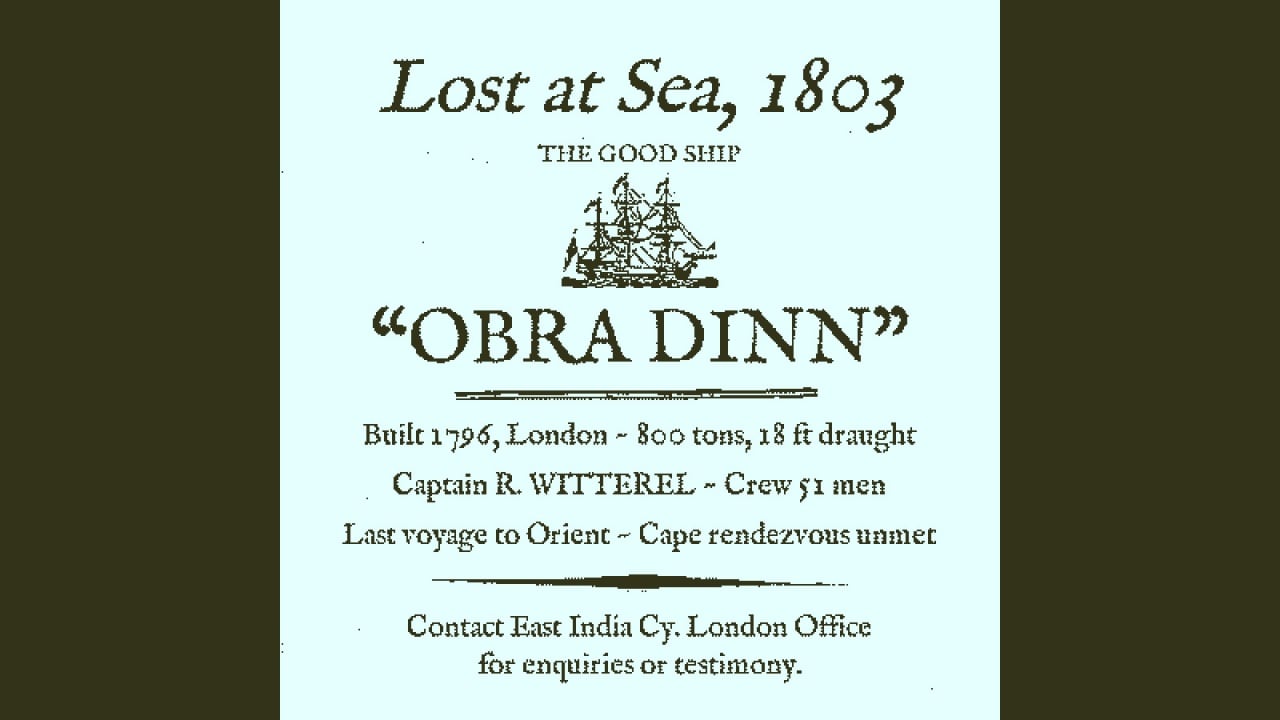 Return of the Obra Dinn - скриншот 1