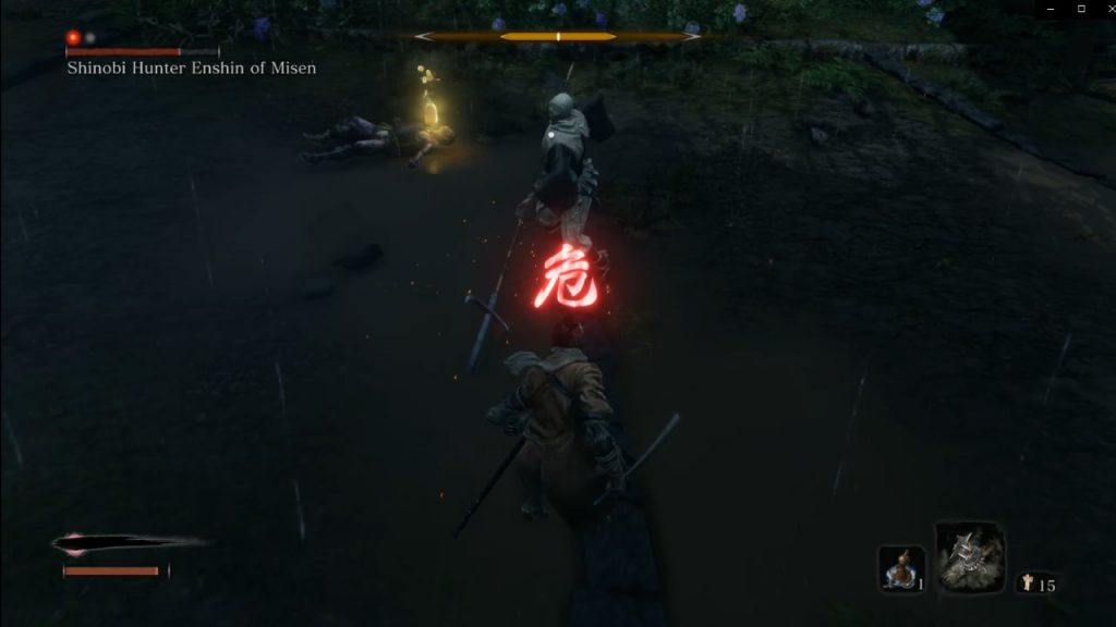 Sekiro: Shadows Die Twice - как убить Охотника на синоби Энсина из Мисена