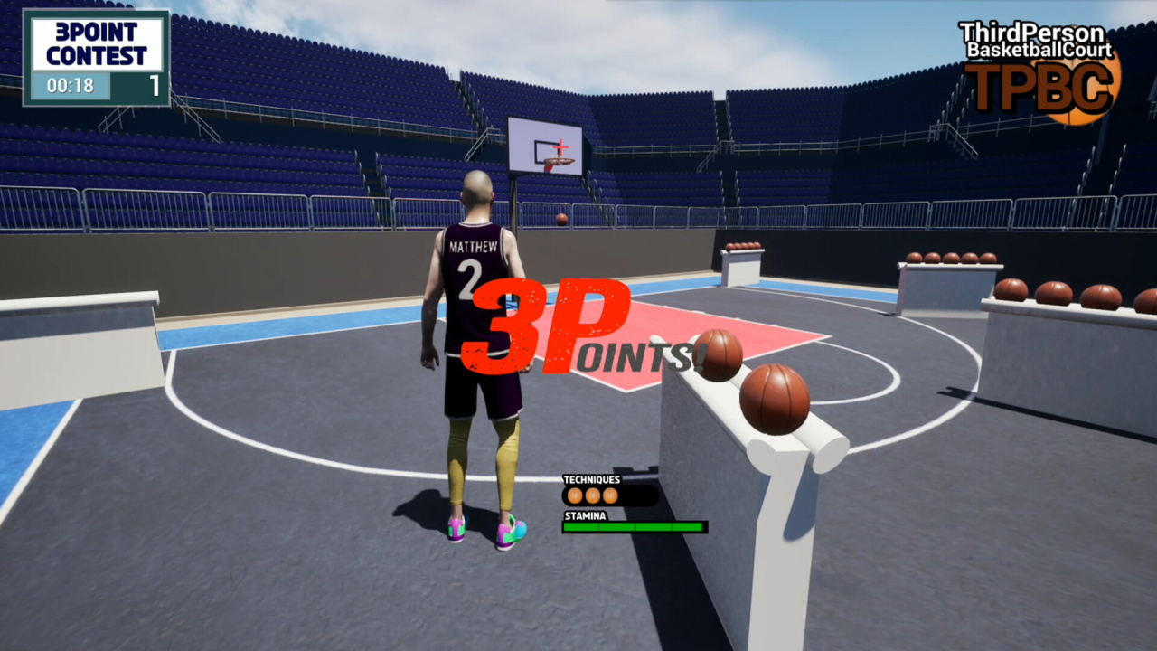 Third Person Basketball Court по сети - скриншот 3