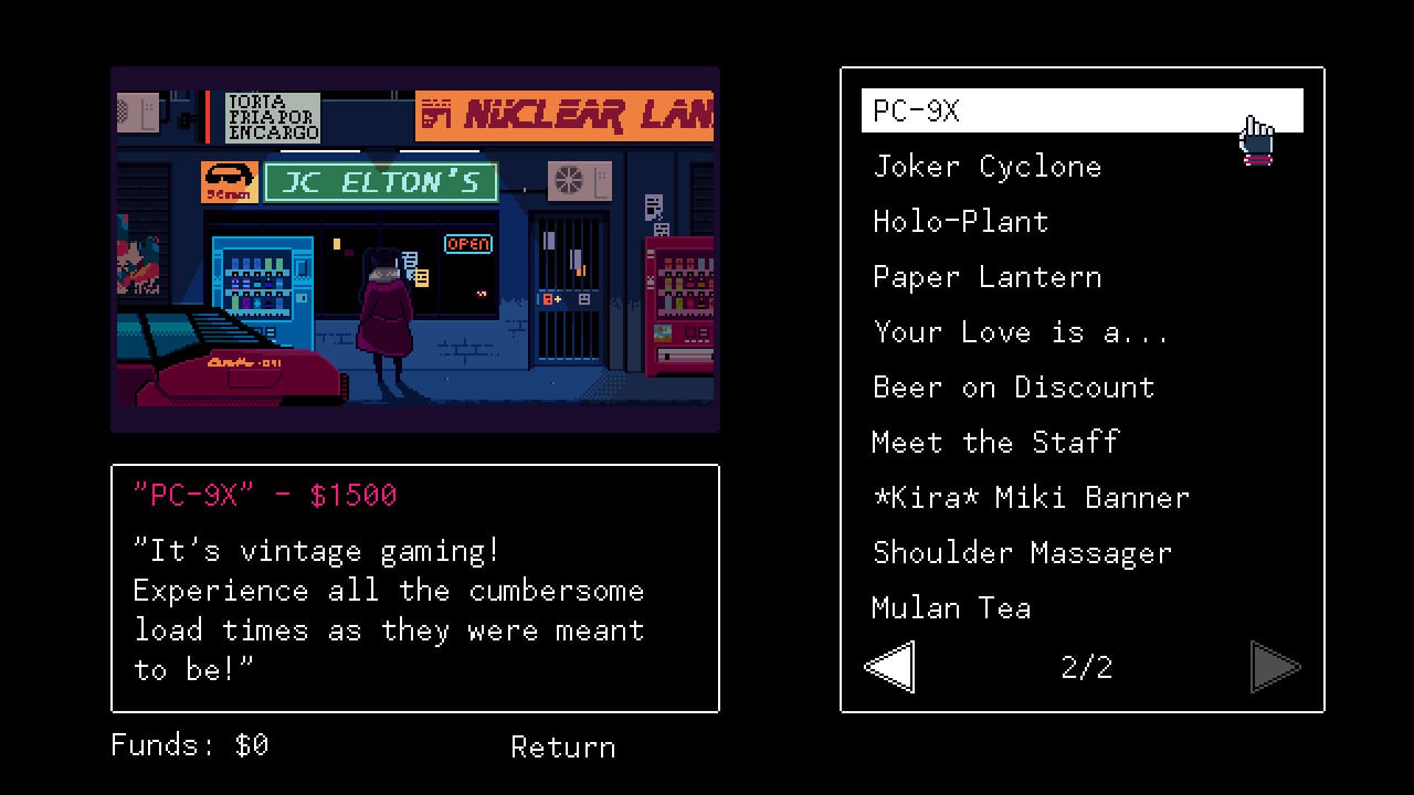 VA-11 Hall-A: Cyberpunk Bartender Action - скриншот 8