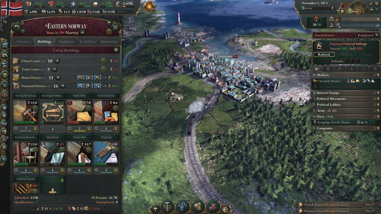 Victoria 3 - скриншот 2