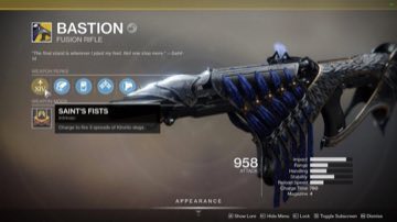 Destiny 2 - как получить винтовку Бастион