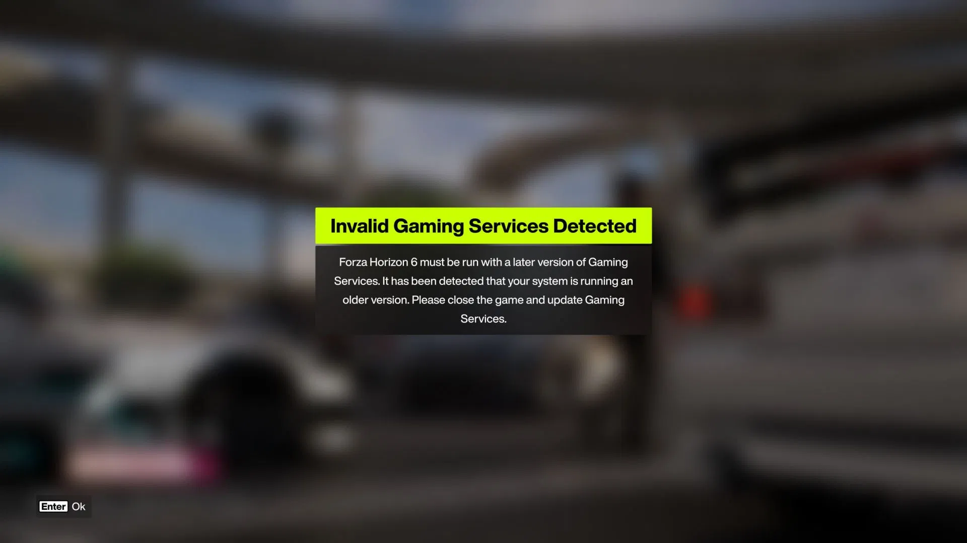 Как исправить ошибку с Gaming Services в Forza Horizon 6